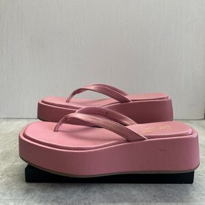 Seychelles Sunflower Pink Vegan Leather Comfort Platform Sandals Womens Size 6